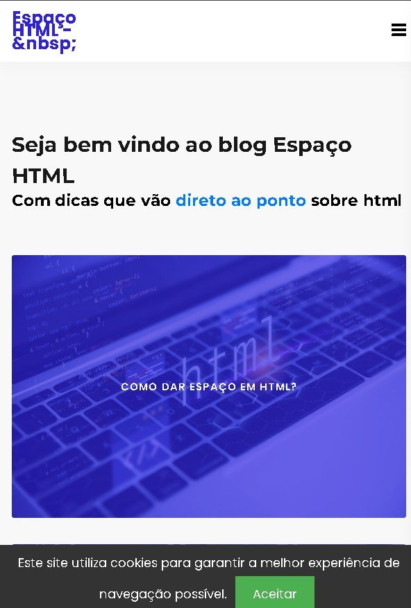 Espaço HTML - Guias Básicos