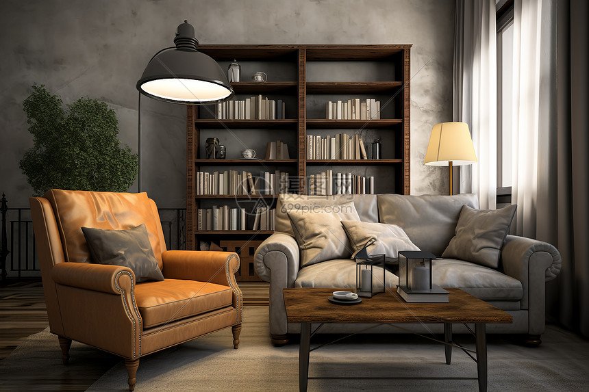 Detalhe do ambiente de espera do consultório