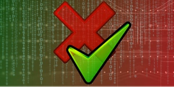 tipo de dado boolean, demostrado por um simbolos de verrdade