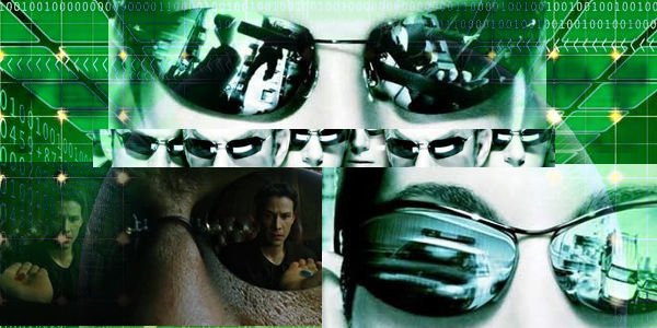 Porque todo mundo usa óculos em Matrix?