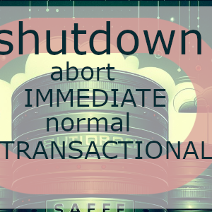 imagem referente a shutdown oracle 12C Como desligar o banco de dados oracle de maneira correta?